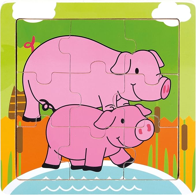 bino 88017 小猪拼图(9 片)